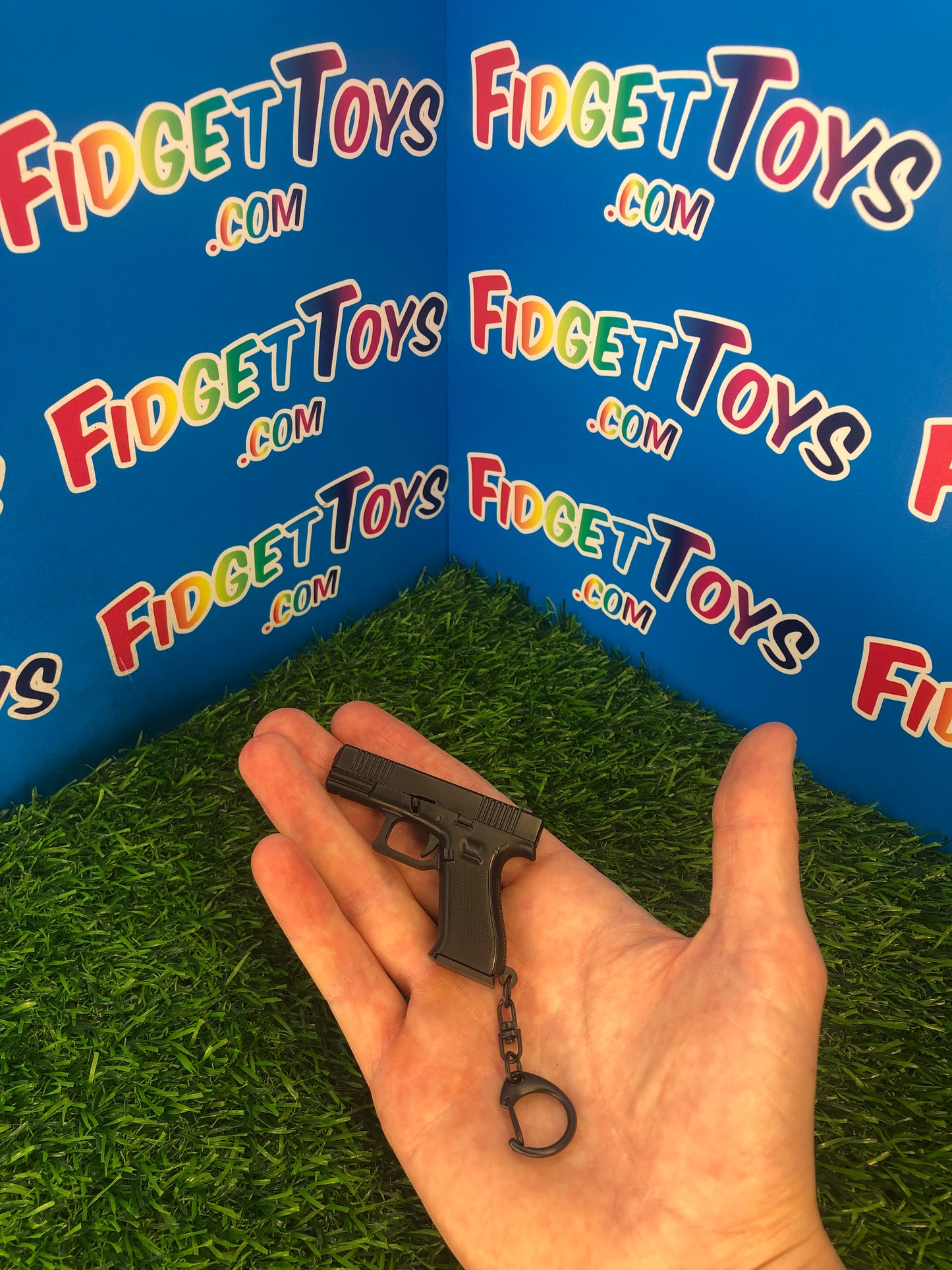 Gun Fidget Keychain Fidget Toy Gun – Fidgettoys.com
